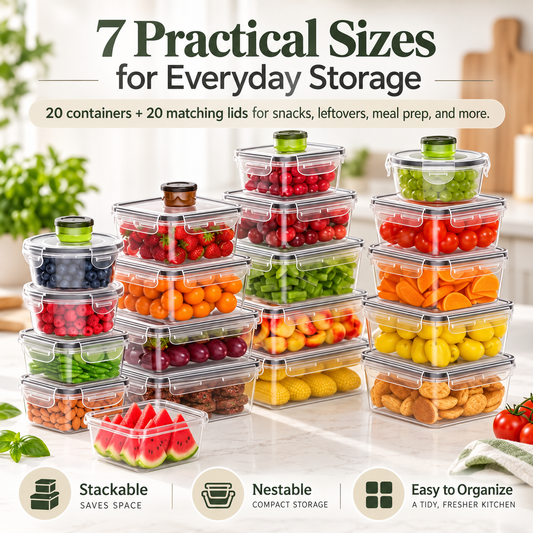 40-Piece Food Storage Container Set