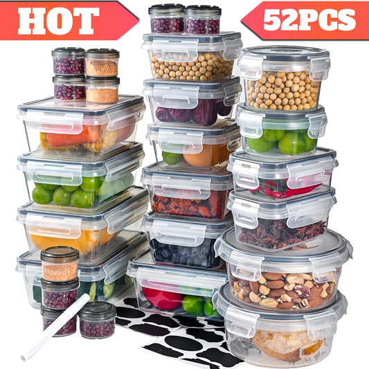 Refrigerator Storage Box, Fruit Fresh-Keeping Container, Large Capacity Container, Airtight & Leak-Proof, Freezer , Microwave , Heat Resistant Up To 120°C Without Deformation