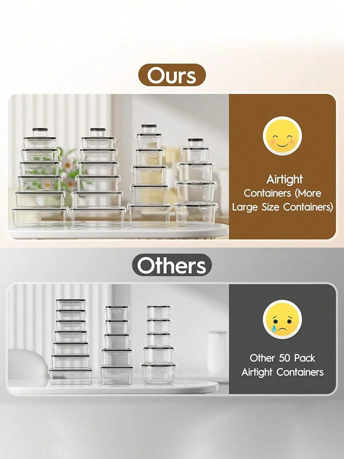 24/48-Piece Airtight Food Storage Set